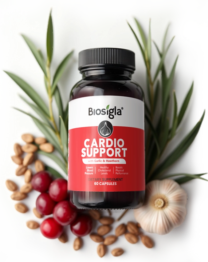 Package of Cardio Support with colorful geometric and tribal designs.