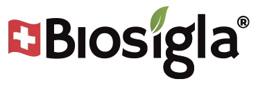 Text logo reading 'Biosigla' in dark brown letters.